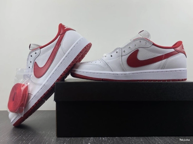 Reps TBK Jordan Retro 705329-101 Low 1 White Red Varsity 0714